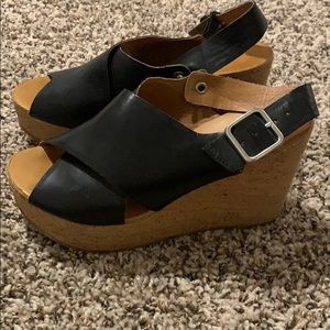 Vegan platform wedges.